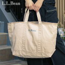 L.L.Bean バッグ 【月間優良ショップ7度受賞】 新品 エルエルビーン L.L.Bean グローサリー トートバッグ BEIGE ベージュ メンズ レディース キャンバストート マザーバッグ エコバッグ 大容量 JTZ-A