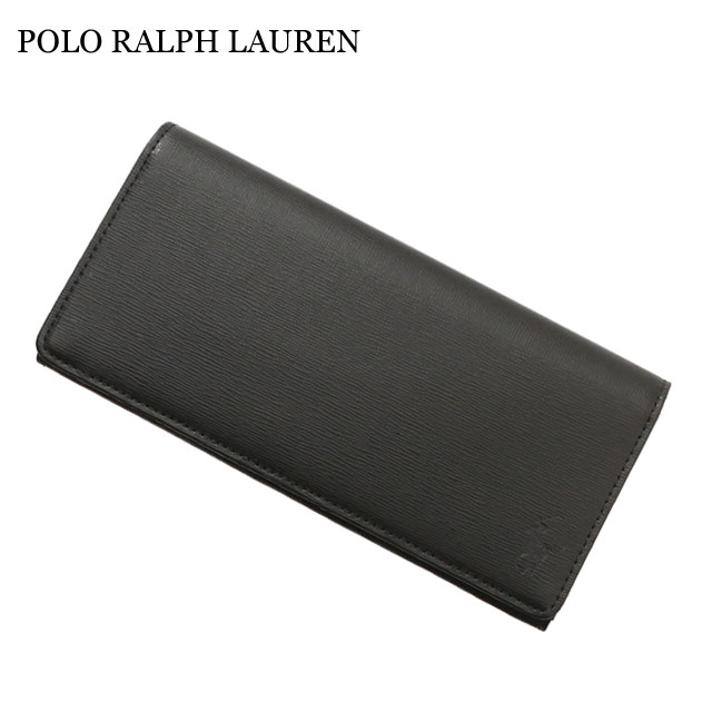 【月間優良ショップ7度受賞】 新品 ポロ ラルフローレン POLO RALPH LAUREN P-1011ORIN LEATHER LONG WALLET レザー ロング ウォレット 長財布 長札入れ 二つ折り BLACK ブラック メンズ レディース ETF089