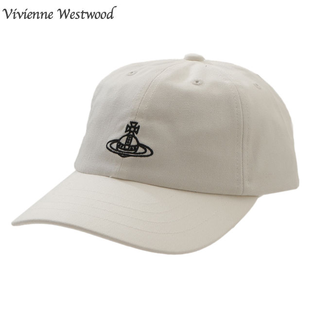 【月間優良ショップ7度受賞】 新品 ヴィヴィアン・ウエストウッド Vivienne Westwood ロンドン キャップ OFF WHITE オフホワイト メンズ レディース 新作