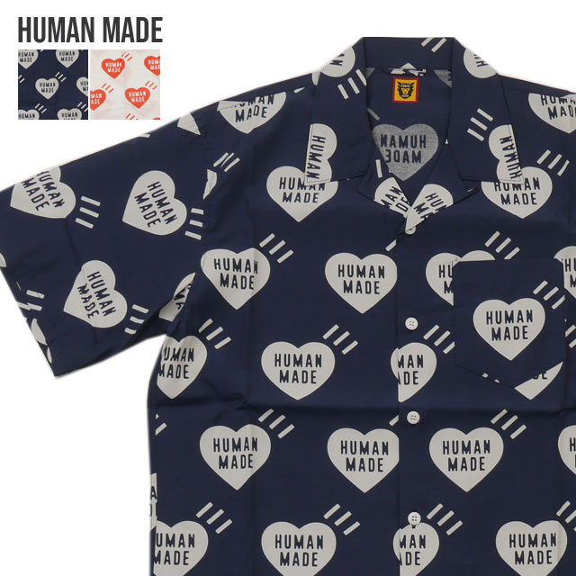 【月間優良ショップ7度受賞】 新品 ヒューマンメイド HUMAN MADE HEART ALOHA SHIRT アロハシャツ 半袖シャツ NIGO ニゴー APE KAWS ガールズドントクライ 新作