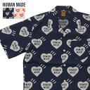 楽天Cliff Edge【月間優良ショップ7度受賞】 新品 ヒューマンメイド HUMAN MADE HEART ALOHA SHIRT アロハシャツ 半袖シャツ NIGO ニゴー APE KAWS ガールズドントクライ 新作