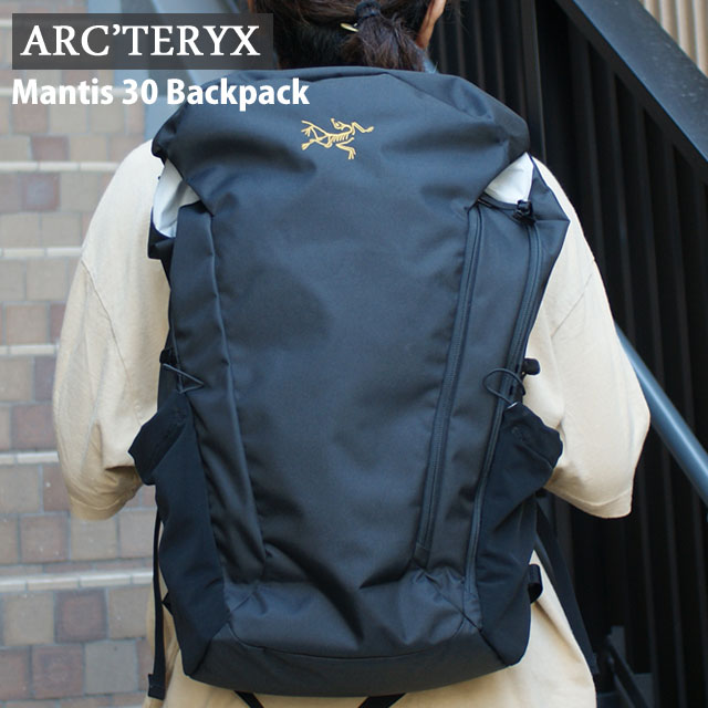 アークテリクス ビジネスリュック メンズ 【月間優良ショップ7度受賞】 新品 アークテリクス ARC'TERYX Mantis 30 Backpack マンティス30 バックパック BLACK X000006705 JTZ-N アウトドア キャンプ クライミング 登山 通勤 ビジネス