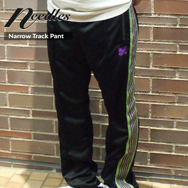  新品 ニードルズ NEEDLES 店舗限定 Narrow Track Pant ナロー トラック パンツ BLACK ブラック 新作 ニードルス ネペンテス