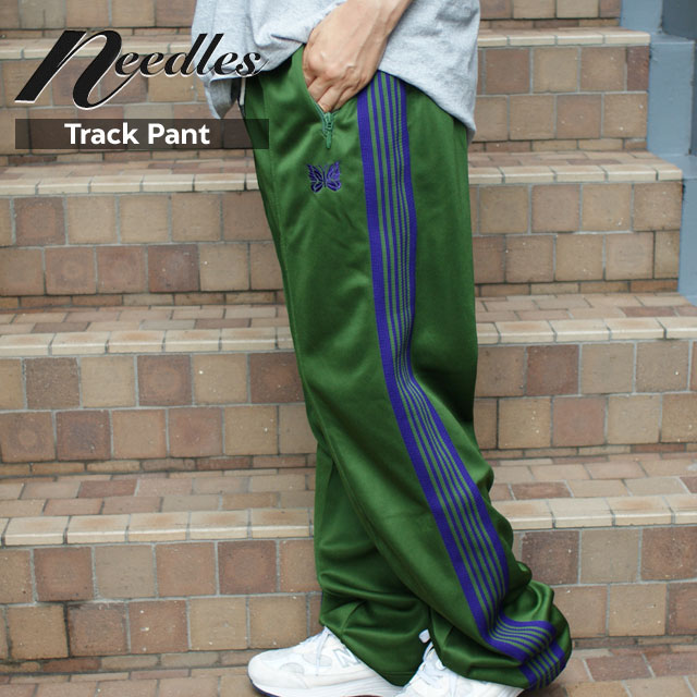 【月間優良ショップ7度受賞】 新品 ニードルズ NEEDLES Track Pant Poly Smooth トラック パンツ IVY GREEN グリーン 新作 ニードルス ネペンテス ラインパンツ サイドライン ジャージ チョウチョ パピヨン ストリートのサムネイル