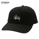 yԗDǃVbv7x܁z Vi Xe[V[ STUSSY BASIC STOCK LOW PRO CAP Lbv BLACK ubN Y V JTZ-I