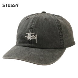 ステューシー 【月間優良ショップ7度受賞】 新品 ステューシー STUSSY WASHED BASIC LOW PRO CAP キャップ CHARCOAL チャコール メンズ 新作