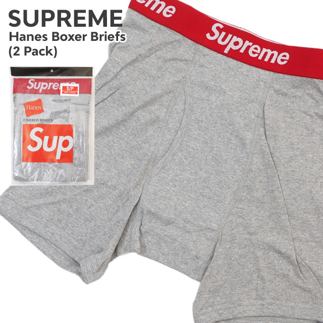 【月間優良ショップ7度受賞】 新品 シュプリーム SUPREME x ヘインズ Hanes 24SS Boxer Briefs (2 Pack) ボクサーパンツ 2枚セット メンズ 2024SS 新作 ストリート スケート スケーター ETI003