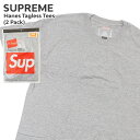 【月間優良ショップ7度受賞】 新品 シュプリーム SUPREME x ヘインズ Hanes 24SS Tagless Tees (2Pack) Tシャツ 2枚セット メンズ レディース 2024SS 新作 ストリート スケート スケーター ETI003