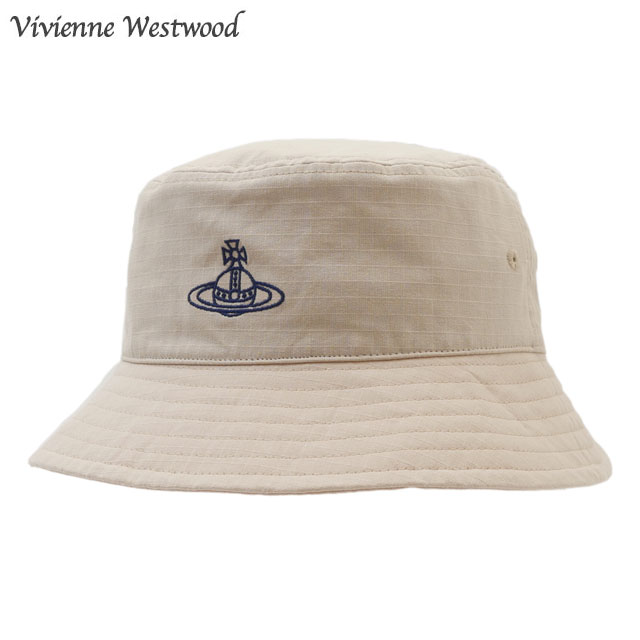 【月間優良ショップ7度受賞】 新品 ヴィヴィアン・ウエストウッド Vivienne Westwood ロンドン リップストップ バケットハット LONDON BUCKET HAT バケハ 新作 UV加工 ETN125