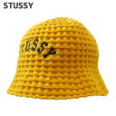 【月間優良ショップ7度受賞】 新品 ステューシー STUSSY WAFFLE KNIT BUCKET HAT ワッフル バケット ハット バケハ メンズ レディース 新作