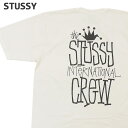 ステューシー ペアTシャツ 【月間優良ショップ7度受賞】 新品 ステューシー STUSSY CROWN INTERNATIONAL PIG DYED TEE Tシャツ メンズ 新作