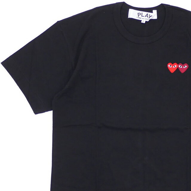 コム デ ギャルソン 【月間優良ショップ7度受賞】 新品 プレイ コムデギャルソン PLAY COMME des GARCONS 2HEART TEE Tシャツ メンズ レディース ハート ロゴ AX-T226-051