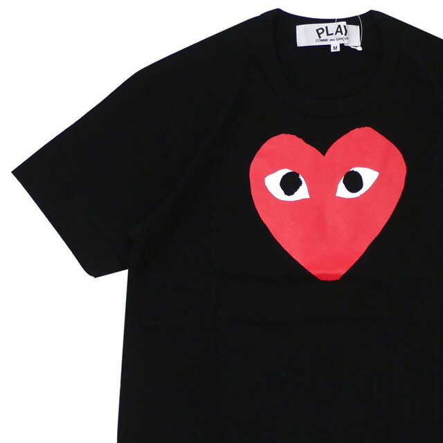 コム デ ギャルソン 【月間優良ショップ7度受賞】 新品 プレイ コムデギャルソン PLAY COMME des GARCONS RED HEART PRINT TEE Tシャツ メンズ レディース ハート ロゴ AX-T112-051