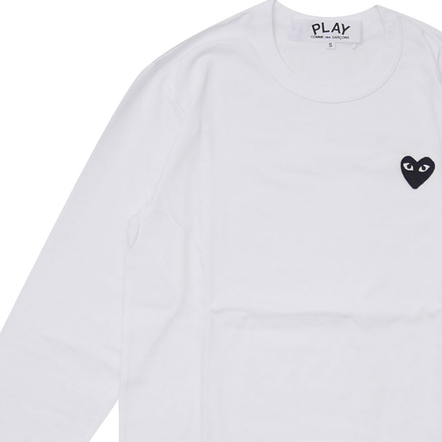 【月間優良ショップ7度受賞】 新品 プレイ コムデギャルソン PLAY COMME des GARCONS BLACK HEART LS TEE 長袖Tシャツ メンズ レディース ハート ロゴ AX-T120-051