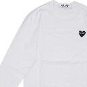 【月間優良ショップ7度受賞】 新品 プレイ コムデギャルソン PLAY COMME des GARCONS BLACK HEART LS TEE 長袖Tシャツ メンズ レディース ハート ロゴ AX-T120-051
