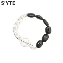 【月間優良ショップ7度受賞】 サイト S'YTE BLACK ONYX + BRASS SCREW-CHAIN BRACELET ブレスレット Yohji Yamamoto ヨウジヤマモト 269-000368-011 ETN130