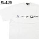 ナイキ ペアTシャツ 【月間優良ショップ7度受賞】 新品 ブラック コムデギャルソン BLACK COMME des GARCONS x ナイキ NIKE LOGO TEE Tシャツ メンズ レディース 新作 ETN122