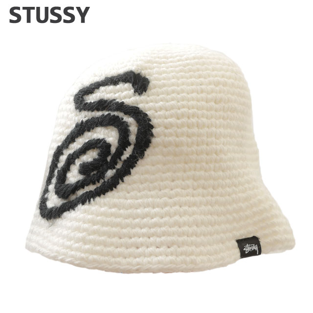 【月間優良ショップ7度受賞】 新品 ステューシー STUSSY SWIRLY S KNIT BUCKET HAT バケット ハット バケハ メンズ レディース スケート ストリート エイトボール ストックロゴ ストゥーシー スチューシー