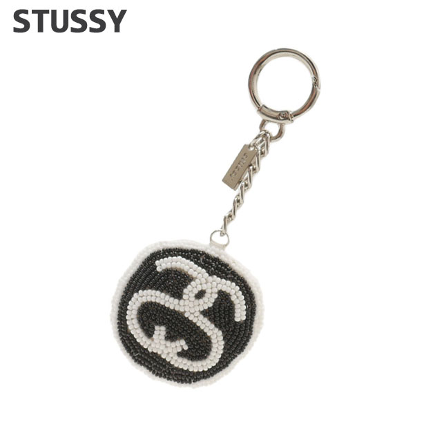 【月間優良ショップ7度受賞】 新品 ステューシー STUSSY SS LINK BEADED BALL KEYCHAIN キーチェーン キーホルダー メンズ レディース スケート ストリート エイトボール ストックロゴ ストゥーシー スチューシー