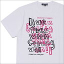 COMME des GARCONS(コムデギャルソン) live free TEE (Tシャツ) WHITE 200-007509-050x【新品】
