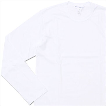 COMME des GARCONS SHIRT(コムデギャルソン シャツ) Hem Logo Print L/S Tee (長袖Tシャツ) WHITE 202-000896-040x【新品】