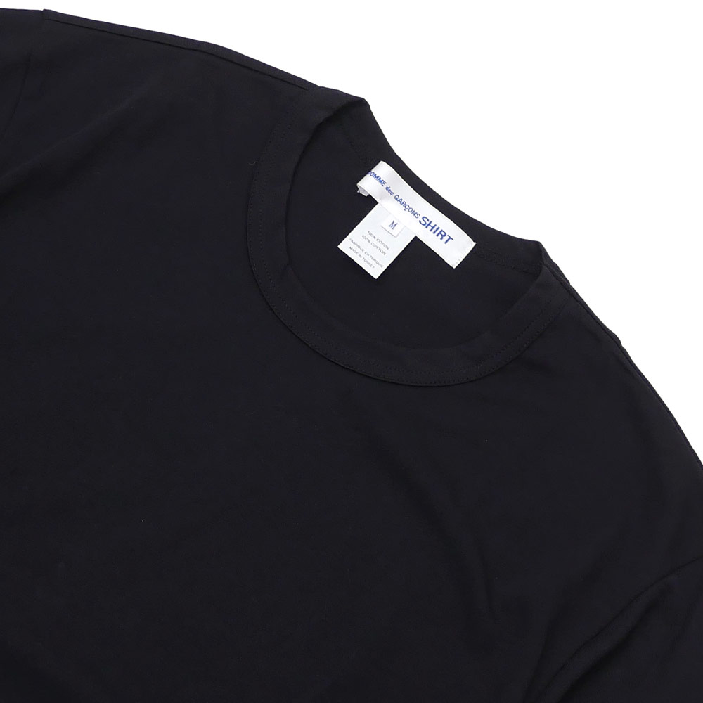 コムデギャルソン シャツ COMME des GARCONS SHIRT Hem Logo Print L S Tee 長袖Tシャツ BLACK 202000896041 【新品】