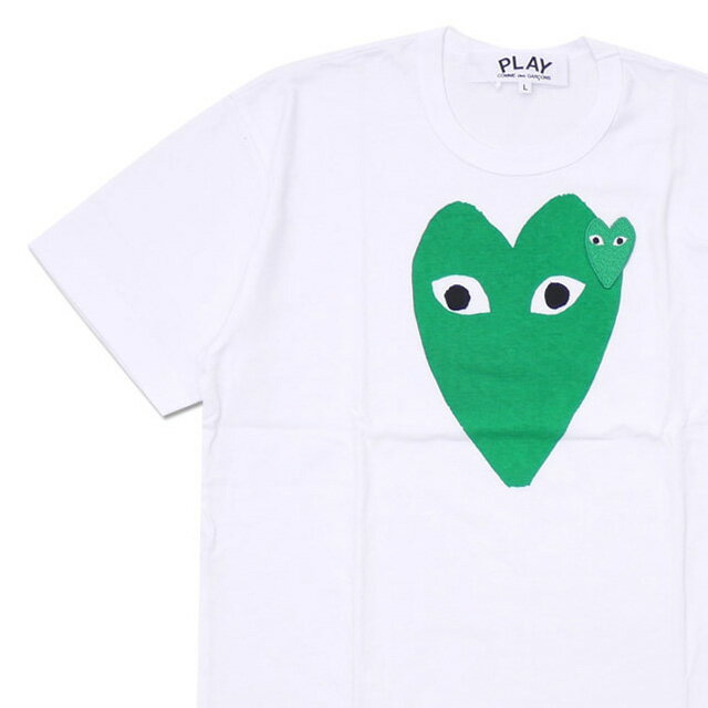 【月間優良ショップ 8度受賞】 新品 プレイ コムデギャルソン PLAY COMME des GARCONS GREEN HEART TEE Tシャツ メンズ レディース AX-T060-051