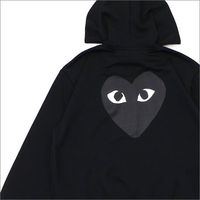  プレイ コムデギャルソン PLAY COMME des GARCONS MEN'S BLACK HEART HOODIE パーカー BLACK 212001023041 