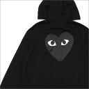 【月間優良ショップ7度受賞】 プレイ コムデギャルソン PLAY COMME des GARCONS MEN 039 S BLACK HEART HOODIE パーカー BLACK 212001023041 【新品】