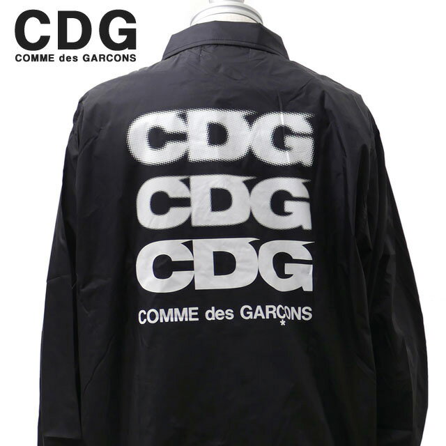 コムデギャルソン コーチジャケット メンズ 【月間優良ショップ7度受賞】 CDG シーディージー COACH JACKET コーチジャケット BLACK 225000377051 【新品】 コムデギャルソン COMME des GARCONS ETN121