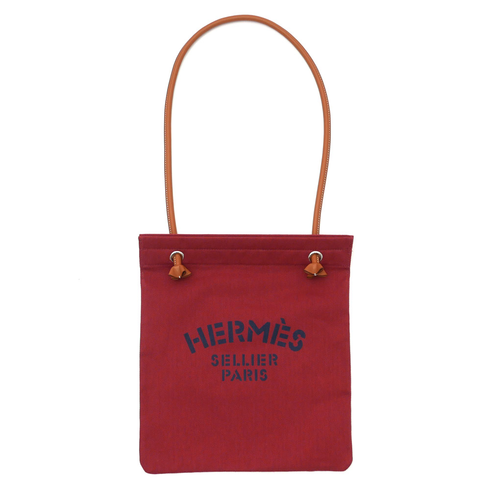 HERMES エルメス ALINE TOILE CHEVRON ショルダーバッグ ROUGExGOLD 277002462013 【新品】