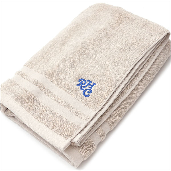 ロンハーマン タオル 【月間優良ショップ7度受賞】 ロンハーマン RHC Ron Herman STORE LOGO BATH TOWEL バスタオル BEIGE 290004410016 【新品】