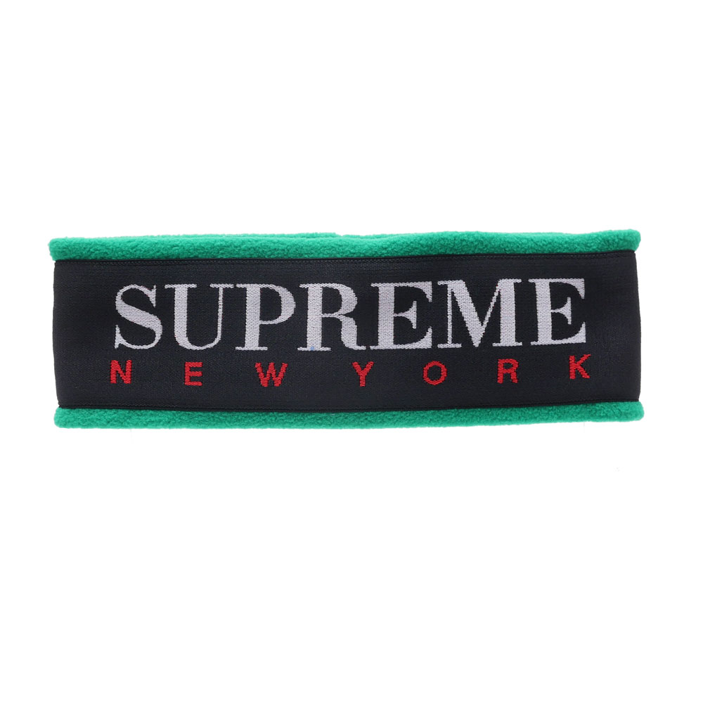 SUPREME : Fleece Headband GREEN | Millioncart