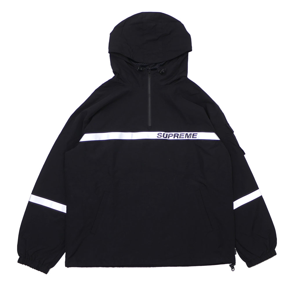 SUPREME(シュプリーム) Reflective Taping Hooded Pullover (ジャケット) BLACK 211-000556-051+【新品】
