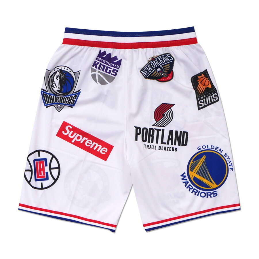 ナイキ NIKE x シュプリーム SUPREME NBA Teams Authentic Short バスケショーツ WHITE 244000741130 【新品】