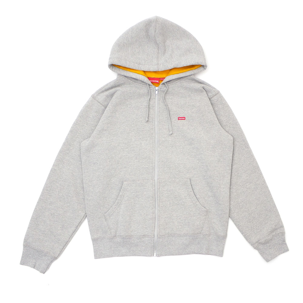 supreme contrast zip up hooded sweatshirt