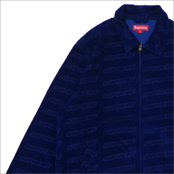 【月間優良ショップ7度受賞】 シュプリーム SUPREME Debossed Logo Corduroy Jacket ジャケット ROYAL 418000327054 418000368064 【新品】