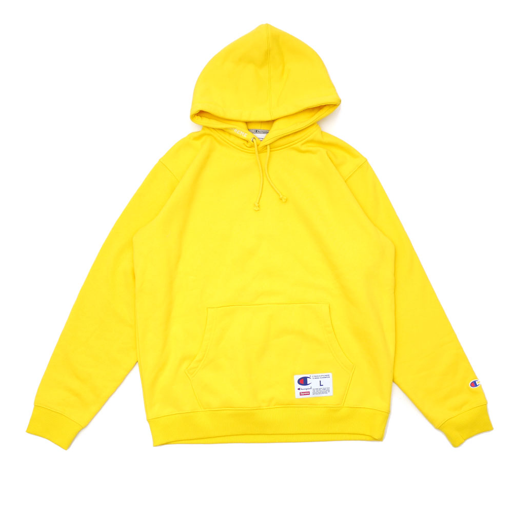supreme champion hoodie yellow