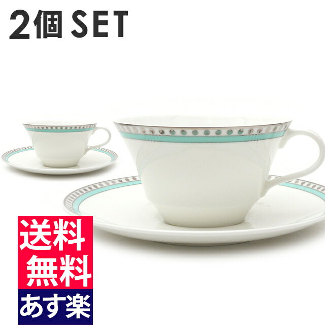 【2023年11月度 通算7度目の月間優良ショップ受賞】 新品 ティファニー TIFFANY&CO. プラチナ ブルーバンド カップ&ソーサー 2個セット 特典あり 結婚祝い お祝い プレゼント バレンタイン お皿 食器 グラス 陶器 ペア ギフトのサムネイル