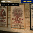 【5/5日 限定10%OFFクーポン】キャンバスアート DULTON ダルトン 絵画 イラスト リビング 書斎 インテリア アンティーク アメリカン 店舗 屋内...