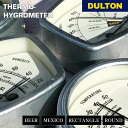 サーモ ハイグロメーター DULTON ダルトン 温度計 湿度計 温湿度計 丸形 四角 スチール製 リング付き マグネット 温度管理 熱中症予防 赤ちゃん 植物...