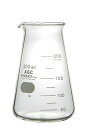 【AGC IWAKI】 コニカルビーカー 200ml ホウケイ酸ガラス 透明色 耐熱ガラス 計量カップ メジャーカップ 型式 1080BK200 pyrex表記はありません耐熱性 ガラス製 容器 アロマ用 手作りコスメ 本格派 理化 実験 検査 かわいい