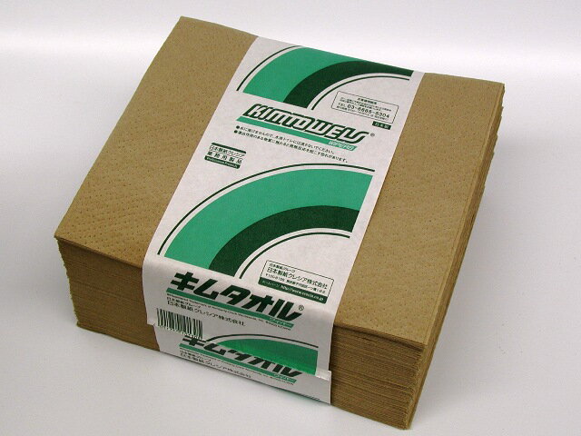 【日本製紙クレシア】キムタオル　茶　4つ折り（内束）