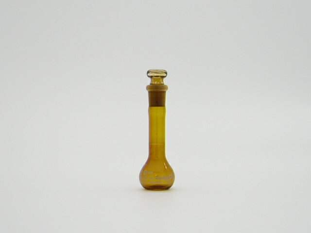 【クライミング　JIS　クラスA商品】ガラス製　メスフラスコ　目盛付き(茶）5ml型式：2031-0