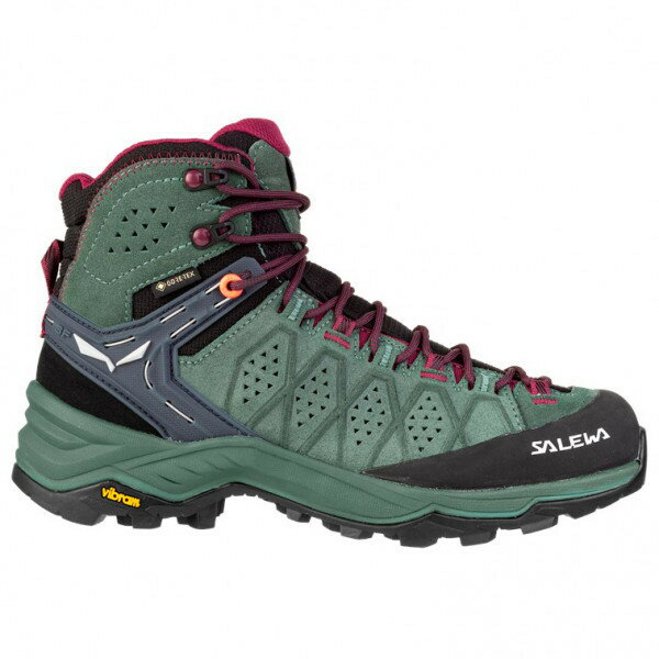 樂天商城 - サレワ Alp Trainer 2 Mid GTX ウーマン ( Duck Green / Rhododendon ) | SALEWA Women's Alp Trainer 2 Mid GTX [o]