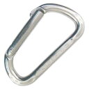 コング イタリー D シェイプ ストレート スナップ フック ( Silver ) | KONG ITALY D Shape Straight snap hoo...