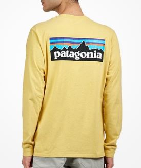 パタゴニア メンズ ロングスリーブ P-6ロゴ レスポンシビリティー Tシャツ ( Milled Yellow ) | PATAGONIA L/S P-6 Logo Responsibili-Tee