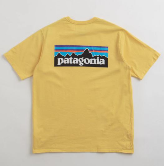 パタゴニア メンズ P-6ロゴ レスポンシビリティー Tシャツ ( Milled Yellow ) | PATAGONIA P-6 Logo Responsibili-Tee