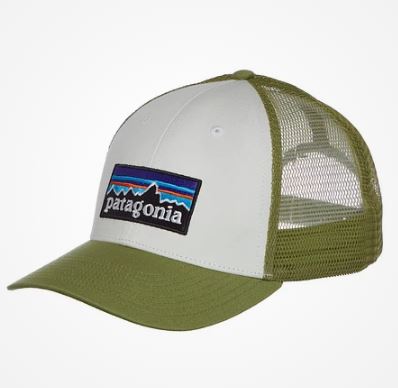 パタゴニア P-6 ロゴ ロープロ トラッカー ハット White / Buckhorn Green | PATAGONIA P-6 Logo Lopro Trucker Hat