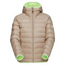マムート ウェイマーカー インサレーション フーデッド ジャケット レディース ( Savannah / Neo Lime ) | MAMMUT Waymark...